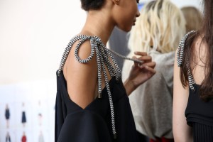 Backstage at Chloé RTW Spring 2017