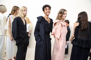 Backstage at Chloé RTW Spring 2017