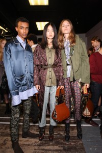 Backstage at Burberry September 2016