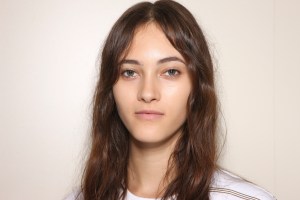 Backstage at Burberry September 2016