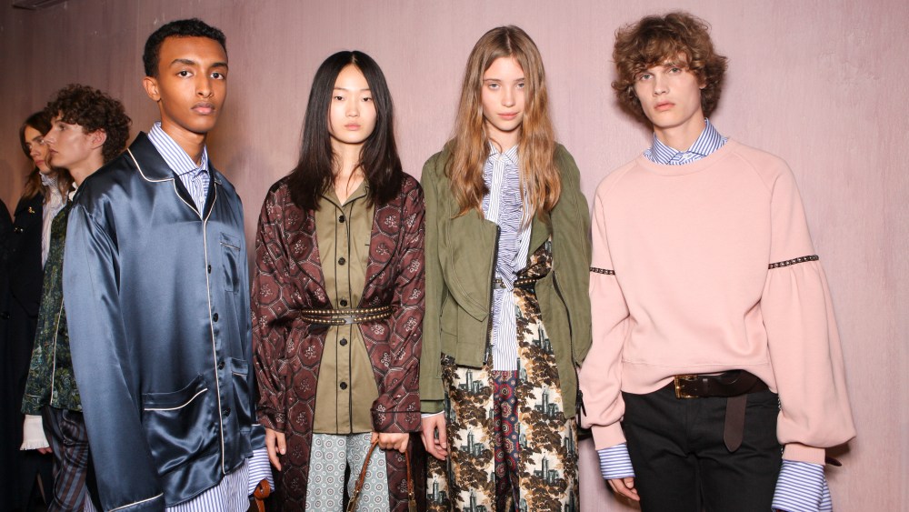 Backstage at Burberry September 2016