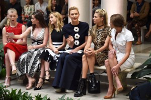 Front row at Carolina Herrera.