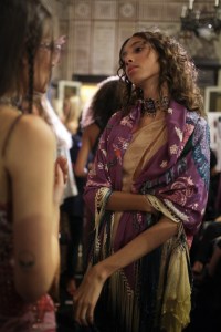 Backstage at Roberto Cavalli Spring 2017