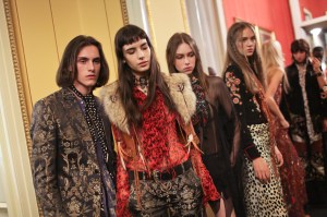Backstage at Roberto Cavalli Spring 2017