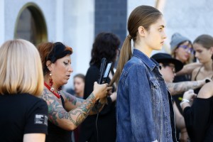 Backstage at CG RTW Spring 2017