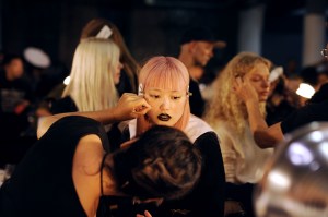 Backstage at DKNY RTW Spring 2017