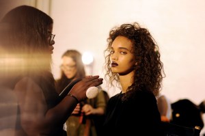 Backstage at DKNY RTW Spring 2017