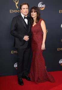 John Travolta and Kelly Preston Emmys 2016