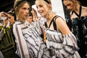 Backstage at Erdem RTW Spring 2017