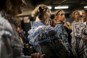 Backstage at Erdem RTW Spring 2017