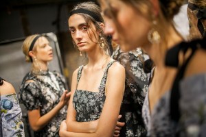 Backstage at Erdem RTW Spring 2017