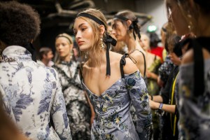 Backstage at Erdem RTW Spring 2017