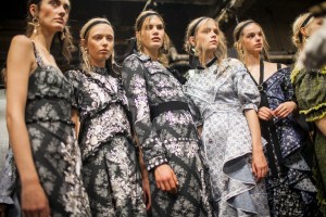 Backstage at Erdem RTW Spring 2017
