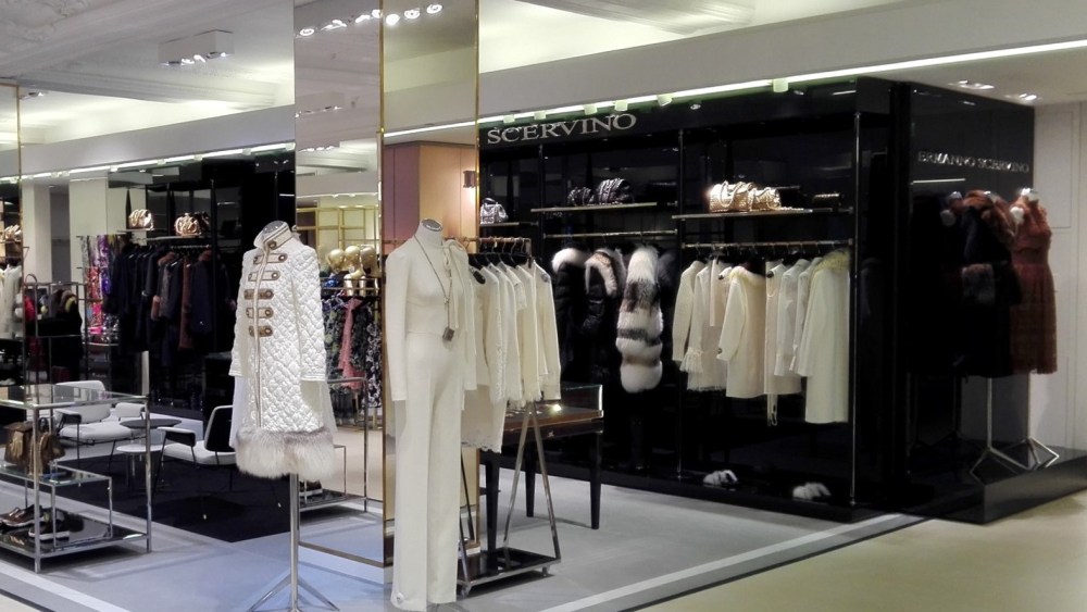 The Ermanno Scervino corner at Harrods.