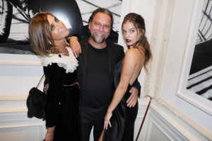 Carine Roitfeld, Sante D'Orazio and Barbara Palvin