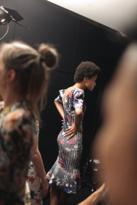 Backstage at Salvatore Ferragamo Spring 2017