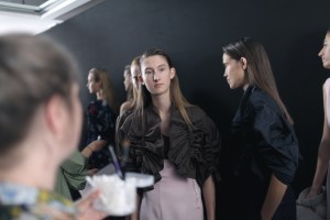 Backstage at Salvatore Ferragamo Spring 2017