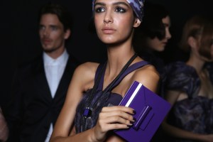 Backstage at Giorgio Armani Spring 2017