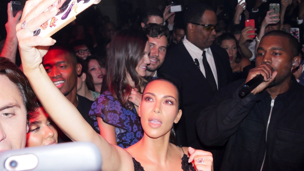 Kim Kardashian West and Kanye West at Harper's Bazaar's Icons Party