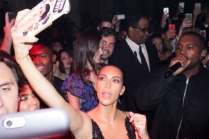 Kim Kardashian West and Kanye West at Harper's Bazaar's Icons Party