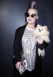 Kelly Osbourne Front Row at Jeremy Scott RTW Spring 2017