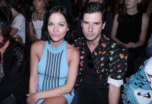 Leigh Lezark Front Row at Jeremy Scott RTW Spring 2017