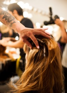 Backstage at Jill Stuart RTW Spring 2017