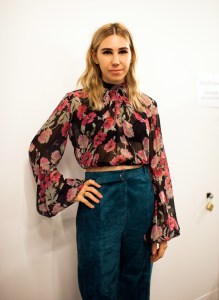 Zosia Mamet Backstage at Jill Stuart RTW Spring 2017