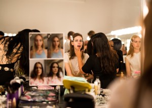 Backstage at Jill Stuart RTW Spring 2017