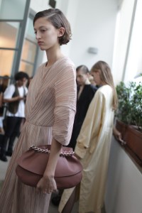 Backstage at Jil Sander Spring 2017