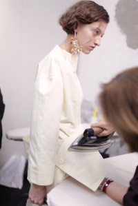 Backstage at Marni Spring 2017