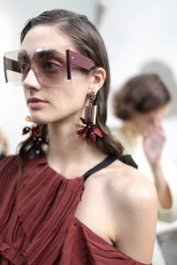 Backstage at Marni Spring 2017