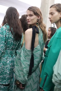 Backstage at Marni Spring 2017