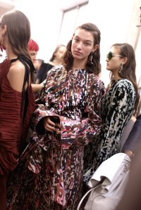 Backstage at Marni Spring 2017