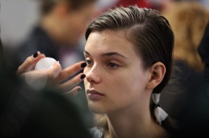 Backstage at Marni Spring 2017