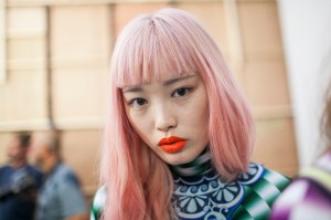 Backstage at Mary Katrantzou RTW Spring 2017