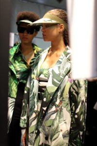 Backstage at Max Mara Spring 2017