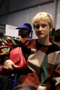Backstage at Max Mara Spring 2017