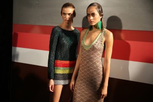 Backstage at Missoni Spring 2017