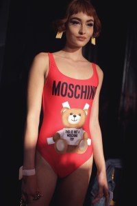 Backstage at Moschino Spring 2017