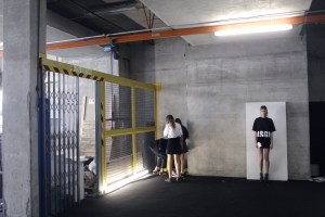 Backstage at MSGM Spring 2017