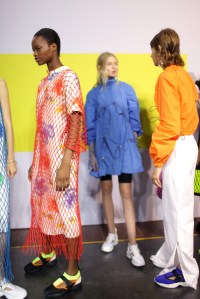 Backstage at MSGM Spring 2017