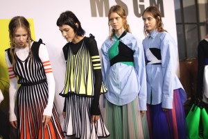 Backstage at MSGM Spring 2017