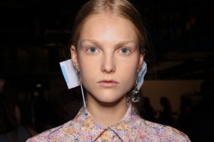 Backstage at Mulberry RTW Spring 2017