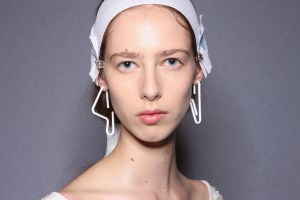 Backstage at Mulberry RTW Spring 2017