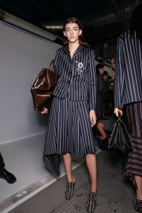 Backstage at Mulberry RTW Spring 2017
