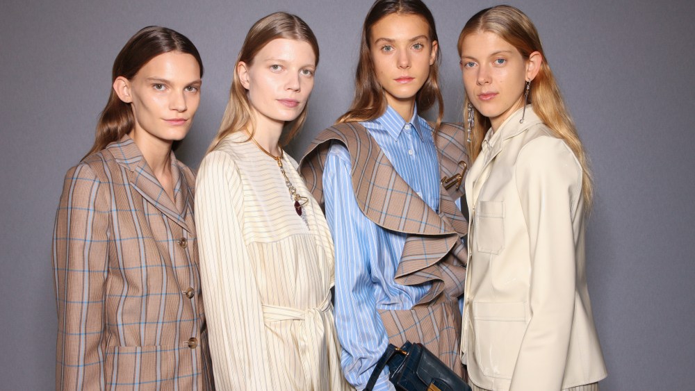 Backstage at Mulberry RTW Spring 2017