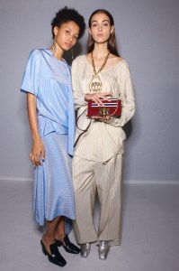 Backstage at Mulberry RTW Spring 2017