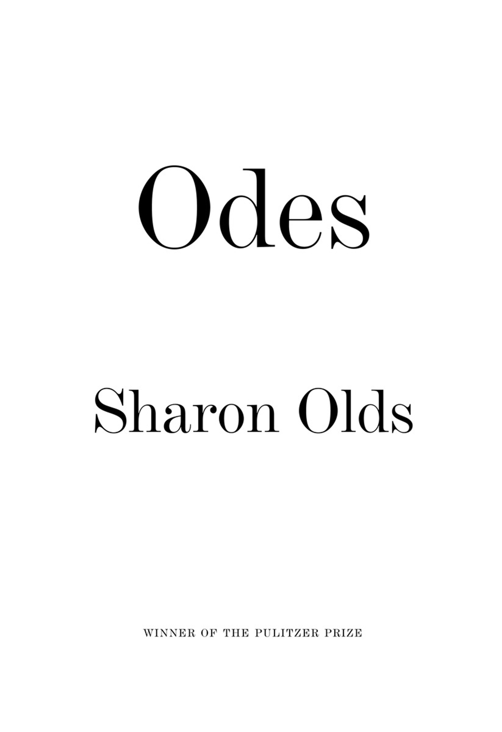 Sharon Olds' 'Odes'