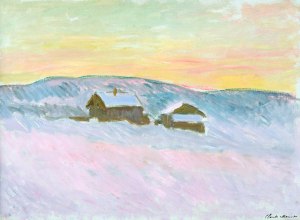 Claude Monet – Norwegian landscape, Blue Houses, 1895.